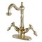 Kingston Brass Tudor 2-Handle Bathroom Faucet W/Brass Pop-Up & Cover Plate, Brass KS1432TAL - alternate 1